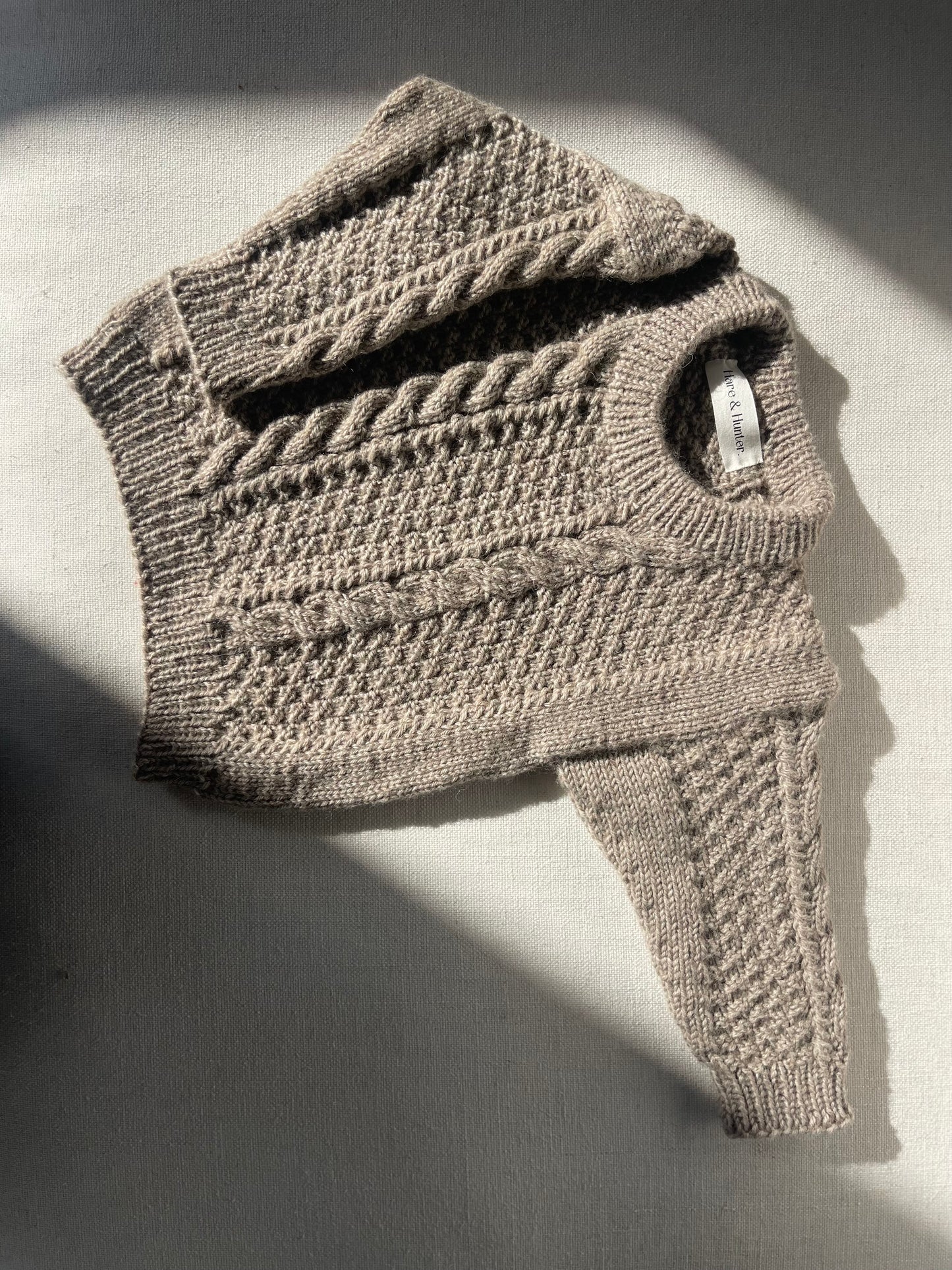 Heidi Cable Jumper - Morepork