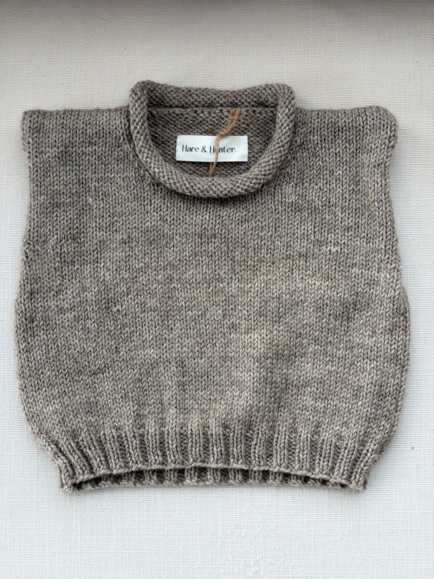 Harvey Roll-Neck Vest - Morepork