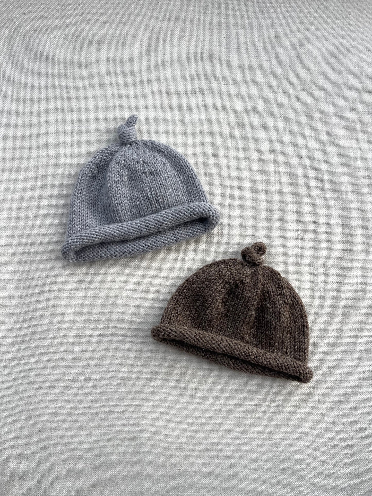 Top Knot hat - Sky Blue