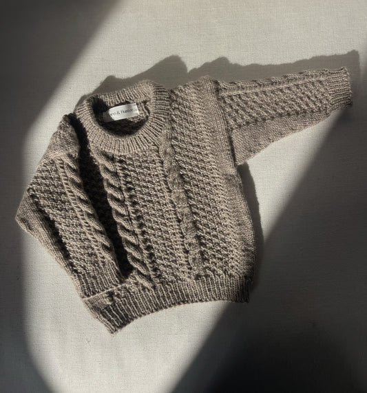 Heidi Cable Jumper - Morepork