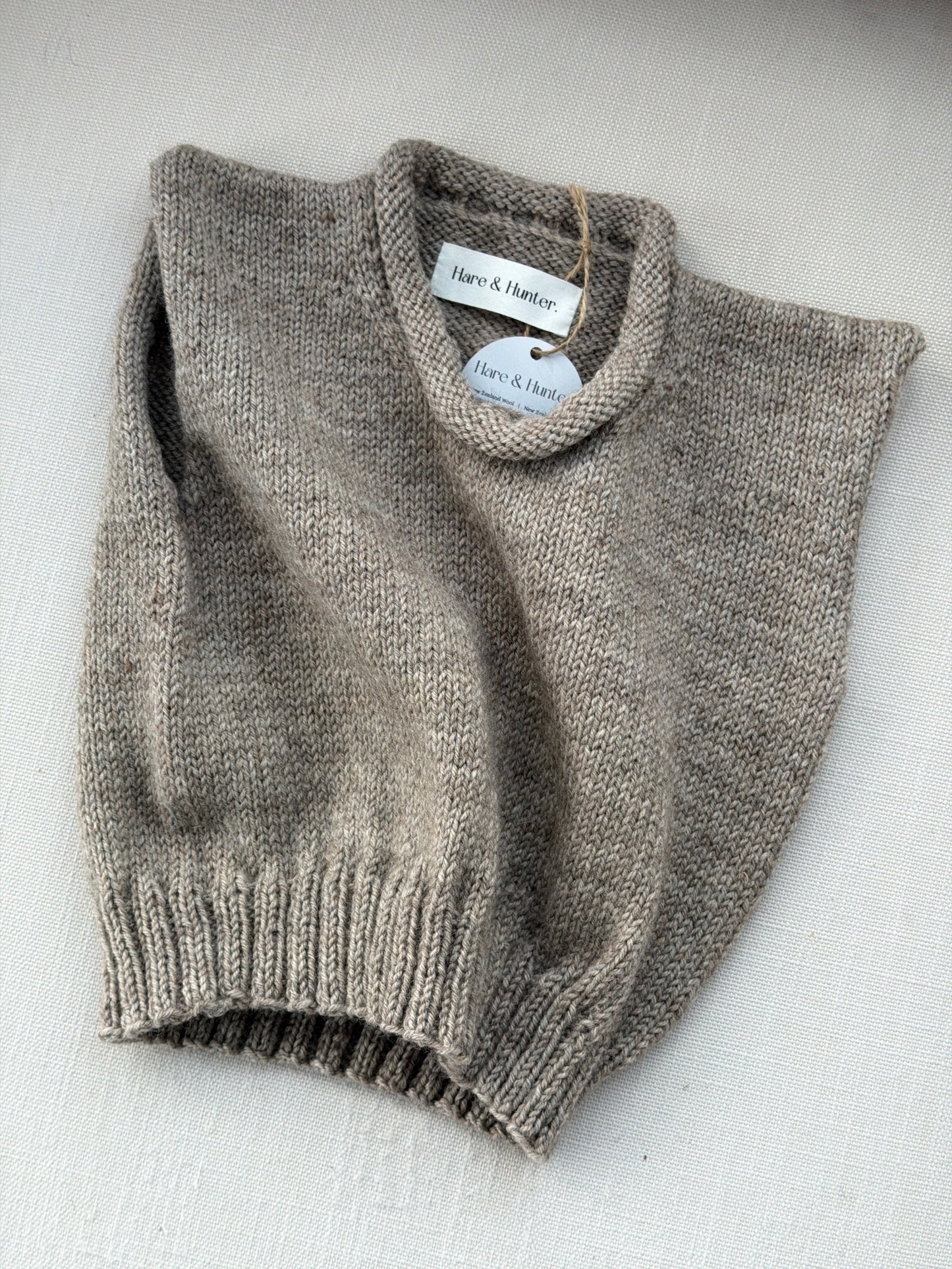 Harvey Roll-Neck Vest - Kokako