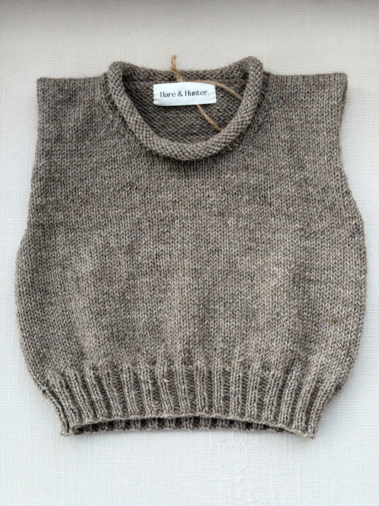 Harvey Roll-Neck Vest - Morepork