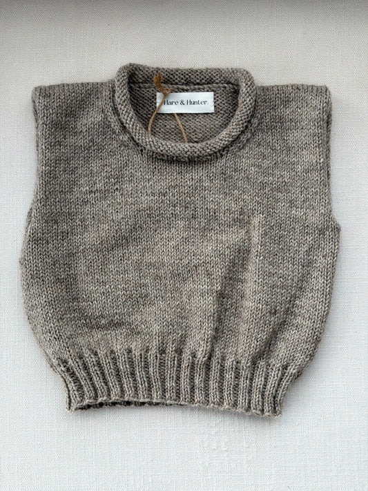 Harvey Roll-Neck Vest - Kokako