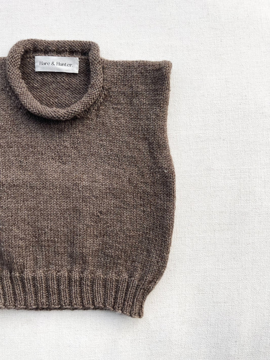 Harvey Roll Neck Vest - Falcon