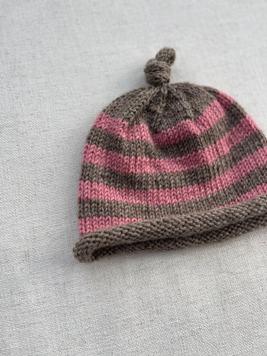 Top Knot hat - Stripe