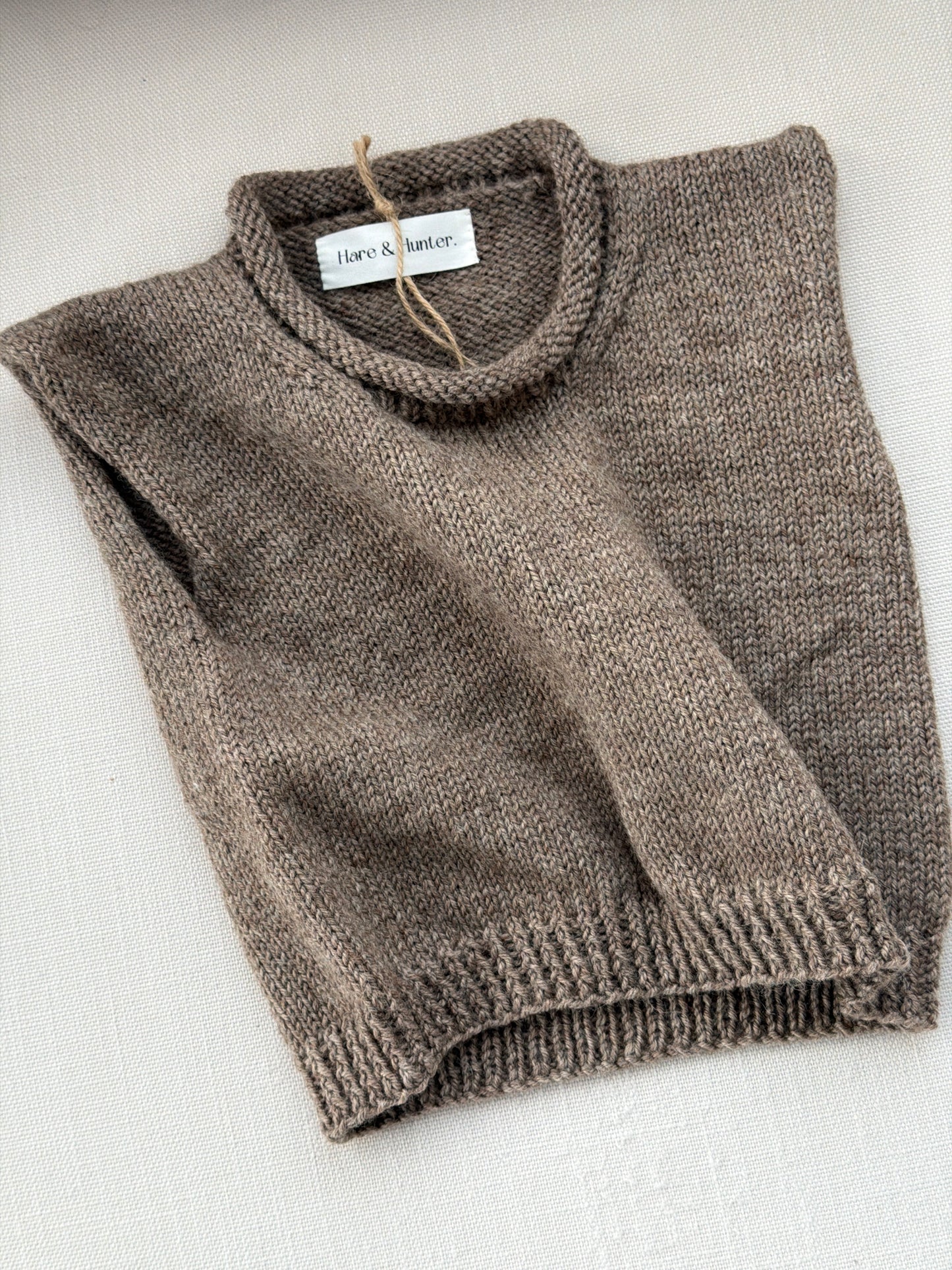 Hattie Roll-Neck Vest - Falcon