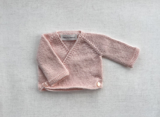 Lucys Crossover Cardigan - Sunrise Pink