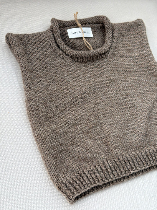 Hattie Roll-Neck Vest - Falcon