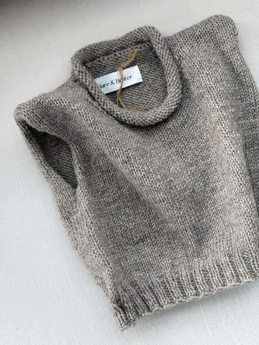 Harvey Roll-Neck Vest - Morepork