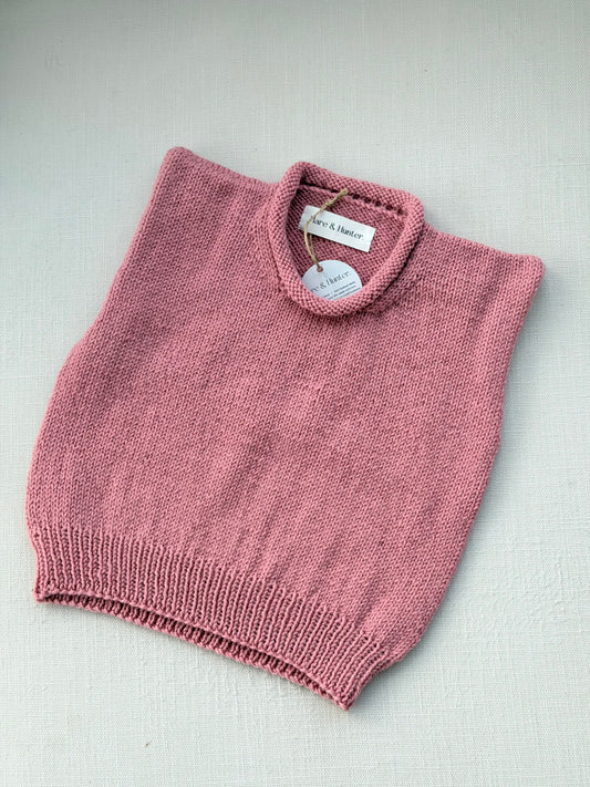 Hattie Roll-Neck Vest - Lovebird