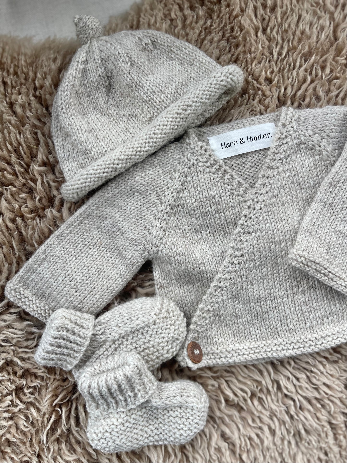 Lucys Crossover Cardigan Set - Kiwi