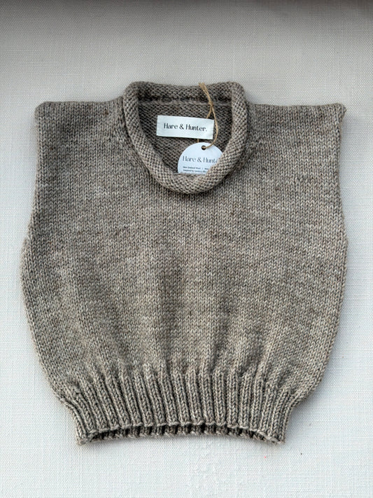 Harvey Roll-Neck Vest - Kokako